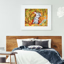 5D DIY Diamond Painting Animals Full Round Drill Rhinestone (Rabbit) A