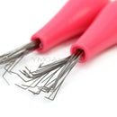 2x Metal Hair Brush Cleaning Cleaner Remover Plastic Handle Removal Acc QAL