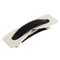 Black and White Spring Fastening Barrette Grips Ponytail Hair Clips Clamp