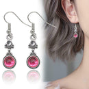 Retro Purple Turquoise Dangle Drop Stone Hook Ear Stud Earrings Women Supply