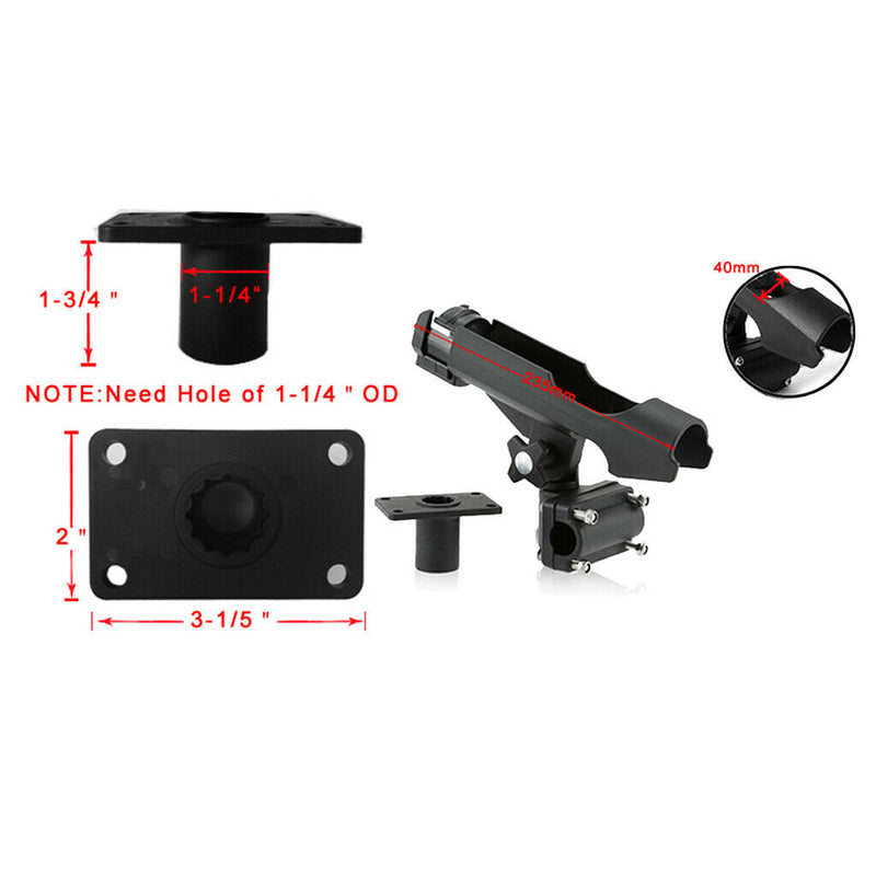 Adjustable Fishing Rod Holder Support Boat Pole Stand   Bracket DURABLE .