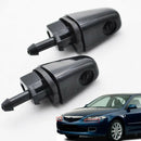 2x 60mm Front Headlight Washer Nozzle for Mazda 6 GG1 2003 2004 2005 2008, Black