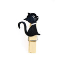 Cat wooden clips with hemp rope photo clip wood paper clip for bag DIY tools FT