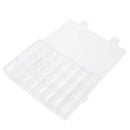 24 Slots Adjustable Grids Jewellery Storage Box Beads Craft Organizer Case