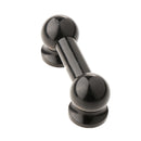 Double End Snare Drum Lug Hook for Drum Set Kit Precussion Parts, Black
