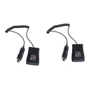 2Pcs 12V Car Charger Battery Eliminator For Baofeng 777S 666S Walkie Talkie