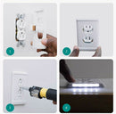 LED Night Light Sense Wall Outlet Cover Plate Hallway Bathroom Bedroom Kids Lamp
