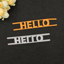 Word Hello Metal Die Cuts For DIY Scrapbooking Photo Album Decor Crafts  ME