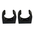 2x Boat Plastic Clips Holder Paddle Rod Holder Light Stowing Brackets Black