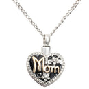 1PC Heart MOM Urn Pendant Cremation Ashes Memory NecklaceBX