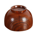 3pcs Natural Healthy Wooden Bowl Soup Noodle Children Fruit Rice Bowl Tableware