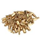 50Pcs M3 Male to Female 14mm Brass Screw Hexagonal Standoff Spacers A6U9