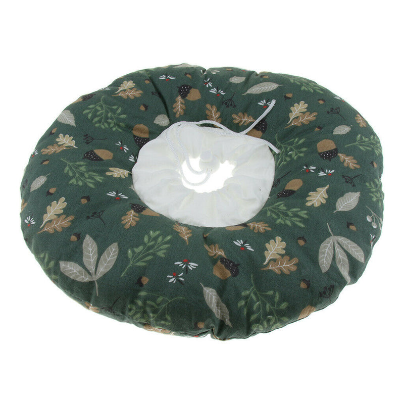 Green Forest Print Dog Cute Comfy Cone for Dogs and Cats Soft Fabric E-Collar