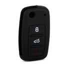 Silicone 3 Button Key Cover Case Shell fit for Skoda Fabia Seat VW Jetta Golf Hf