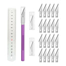 22Pcs Hobby  Kit Paper Carving Graver Leather Craft Cutting Engraving Tool