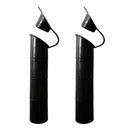 2 Pieces Black 210mm Rubber Rod Holder Pole Rest Stand Rack Bracket Inner Tube