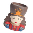 2pcs Creative Walnut Fairy Flowerpot Succulent Containers Desktop Decoration