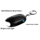 120DB Safety Personal Alarms,Keychain Personal Alarm with Flashlight Siren H4A1