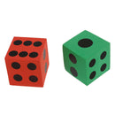12pcs Foam Playing Dice - Random Colors / Features Black Solid Dots--Safe a C1I7
