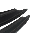 4pc Universal Car Body Spoiler Front Bumper Canards Lip Splitters Trim Black