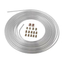25 Feet Brake Line Tubing Anti Rust 16 Fittings Universal Auto Repair Tool