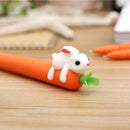 Rabbit Carrot Rollerball Pen Design Gel Kids Party Present 0.5mm