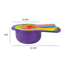 6 Pcs Kitchen Measuring Spoon Rainbow Color Stackable Combination Measuring  Hn