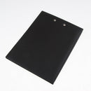 3 Pieces A5 Document Storage Clipboard Black PU Leather for Office Black