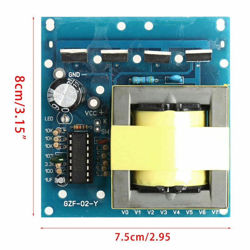 500W Dc-Ac Converter Step-Up 12V To 220V 380V Inverter Board Transformer Po A3Z4