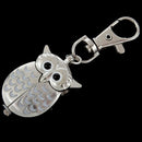 Double open owl Key ring Pocket watch P8A9