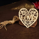 10x Wooden Love Heart Table Scatter Wedding Decoration Crafts Hanging Decor Hot