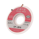 2.0 mm Desoldering Braid Solder Remover Wick Copper Spool Wire 0.7m LJ