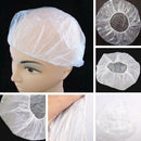 50pcs Disposable Elastic Shower Hat Hair Salon Waterproof Hotel Bathing Cap