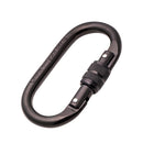 Rock Climbing Rappelling Oval-shape Heavy Duty 25KN Screw Locking Carabiner