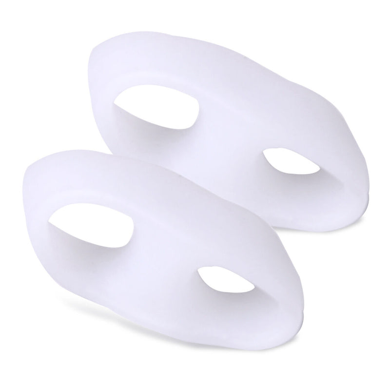 Pair Silicone Gel Little Toe Valgus Separator Straightener Protector Pain Relief