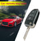 Car Remote Key Shell 3 Button Flip Folding Key Case Blank for Audi A3 A4 A6 A
