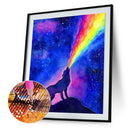5D DIY Full Drill Diamond Painting Novelty Wolf Cross Stitch Mosaic (B387) A