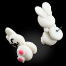 Rabbit Lovely Women Earrings Polymer Clay Cartoon Cute Handstand Ear Stud Gift