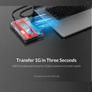 2x ORICO Hard Drive Case USB 3.0 HDD Enclosure for 2.5'' /3.5" UASP SSD HDD
