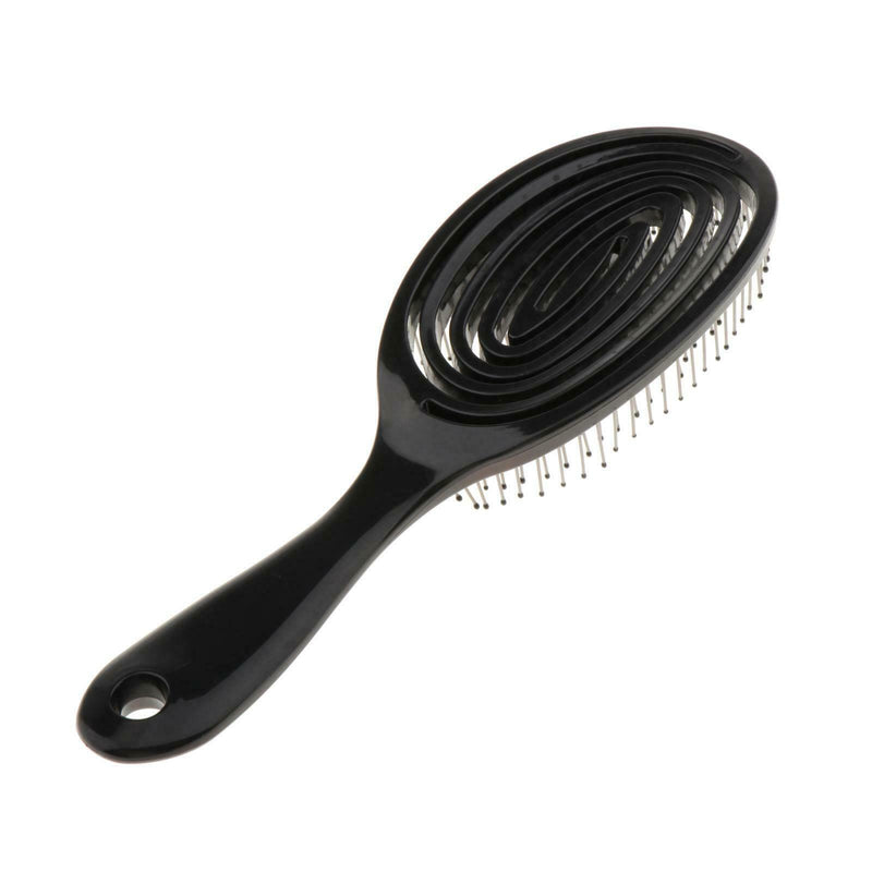 Detangler Comb Hair Brush Styling Comb Scalp Massage Hair Care Black