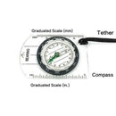 Multifunctional Equipment Camping Outdoor Mini Compass Ruler Portable Map S S8P1