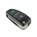 Car Remote Key Shell 3 Button Flip Folding Key Case Blank for Audi A3 A4 A6 A