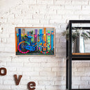 5D DIY Full Round Drill Diamond Painting Color Bicycle Cross Stitch Kit