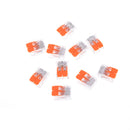 10Pcs Universal Compact Wire 2-Pin Connector Wiring Conductor Terminal Block Ew