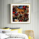 Full Round Drill Rhinestone Picture 5D DIY Flowers Wolf Diamond Painting
