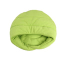 Warm Fleece Pet Sleeping Bag Nest Soft Kennel Cats Dog Bed House (Green S) A