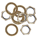 10Pc Guitar Bass Socket Nuts Washer Set for Electric Guitar Bass Replacement