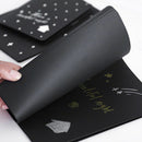 56K Black Paper Sketch Book Diary Graffiti Notebook For Drawing Painting Notepad