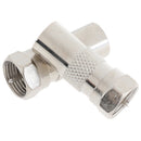 2Pcs F Type Male Plug Connector Socket to RF Coax TV Aerial Male AdapterB Gn