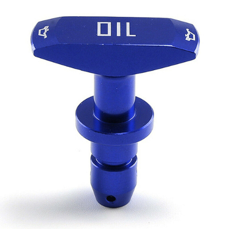 Car Engine Oil Caliper Pull Handle Blue for Ford Mustang GT V8 GT500